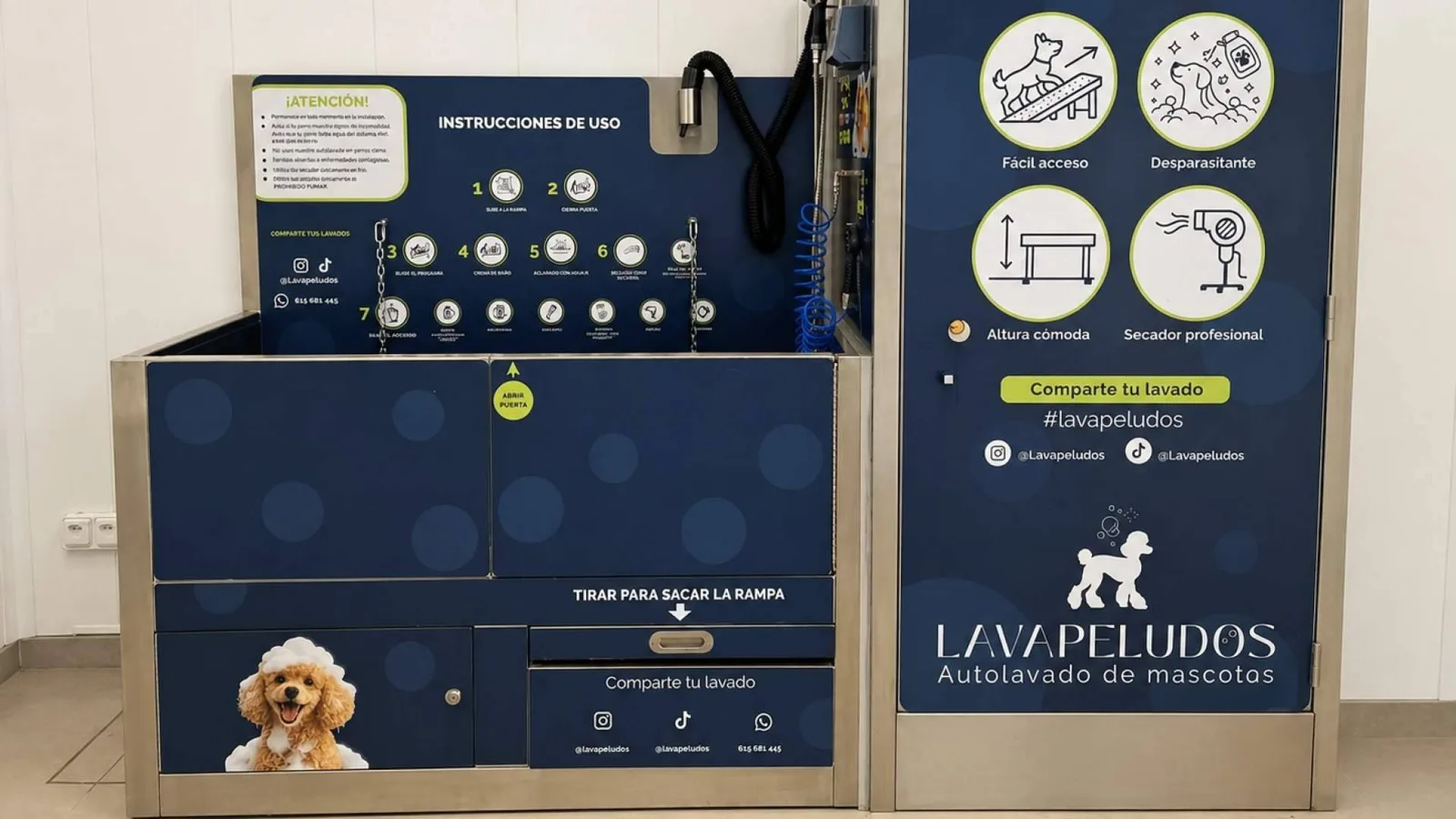 El autolavado de mascotas que evita pelos, olores y baños imposibles en casa llega a El Cañaveral